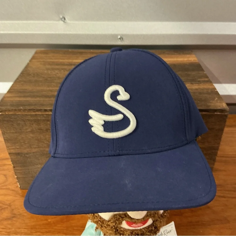 Swannies Royal Blue Logo Golf Snap Back Cap One Size